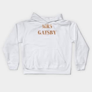 Mrs Gatsby - golden glitter Kids Hoodie